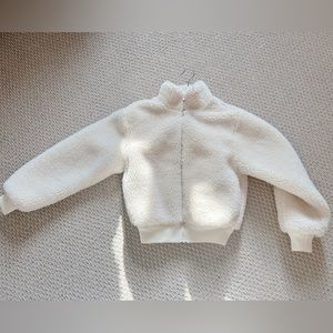 Aritzia White Teddy Bear Jacket